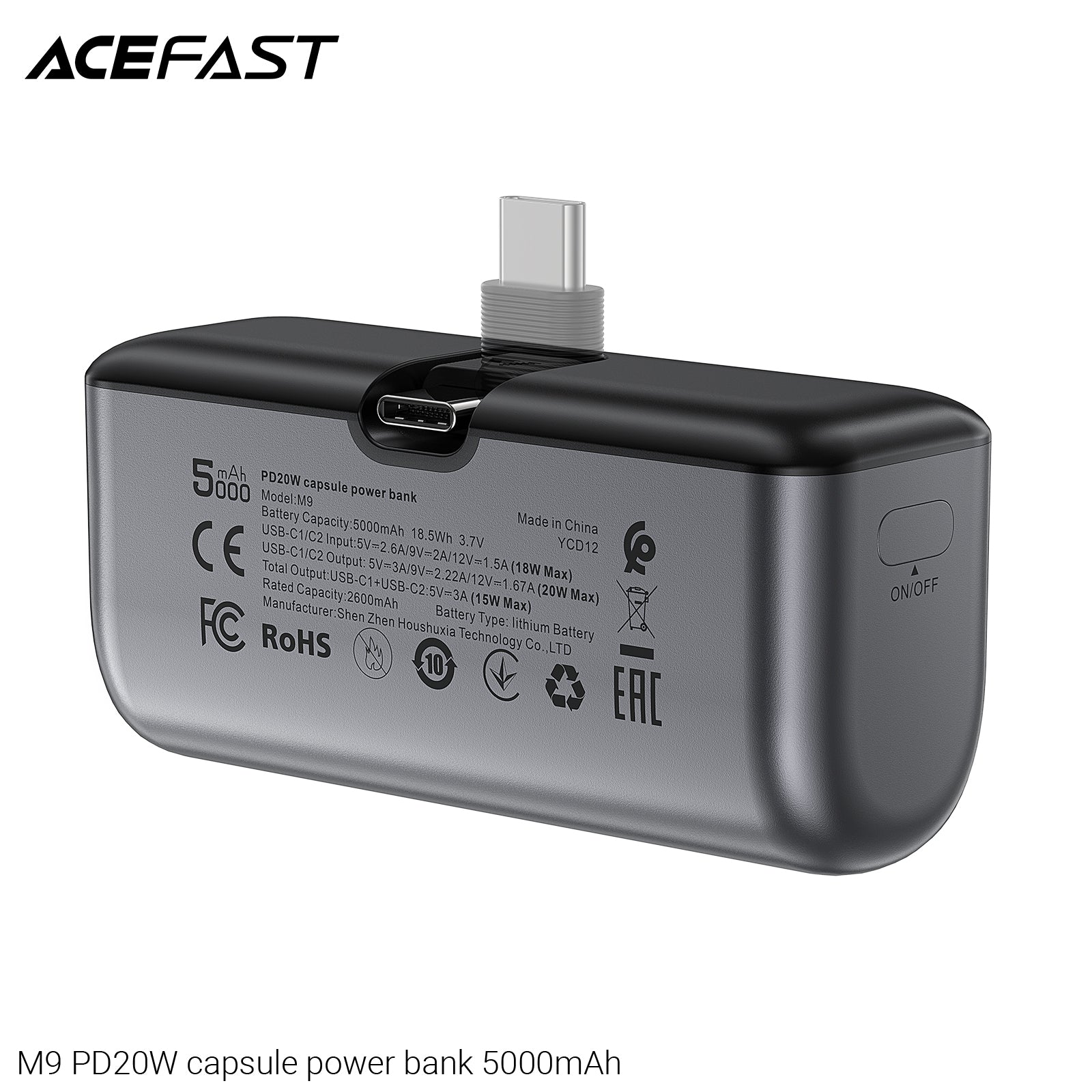 ACEFAST M9-5000 PD20W Capsule Power Bank