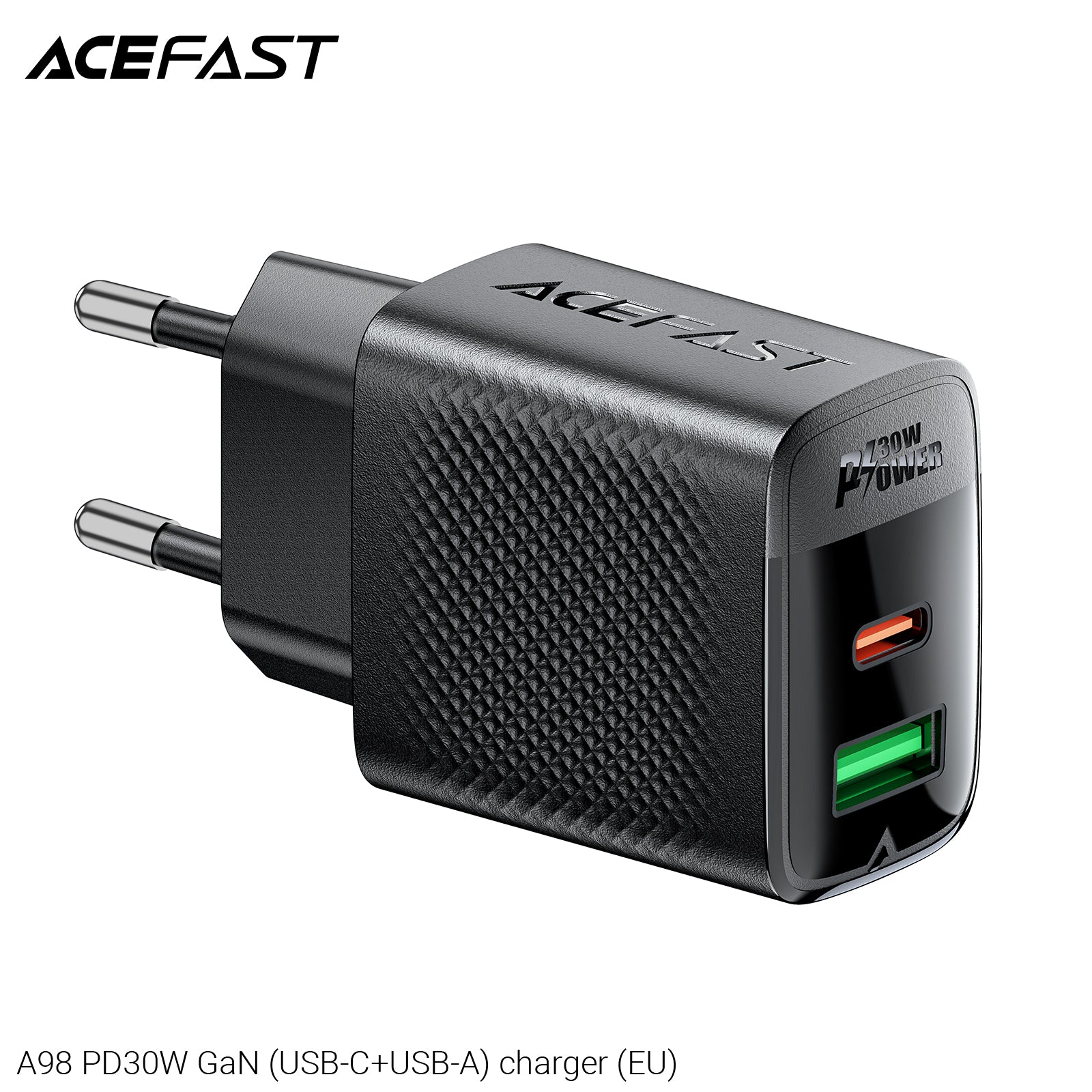 ACEFAST A98 PD30W GaN (USB-C+USB-A) Charger (EU)