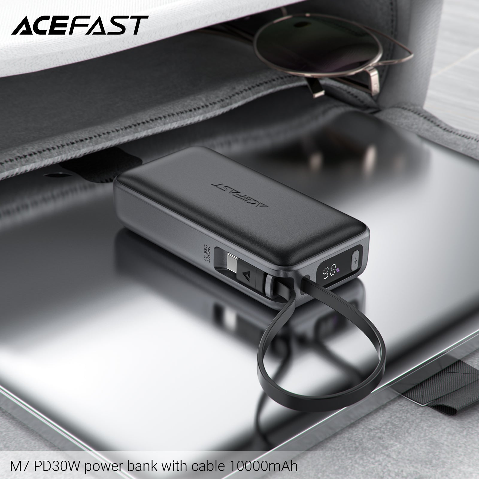 ACEFAST M7-10000 PD30W Power Bank With Cable