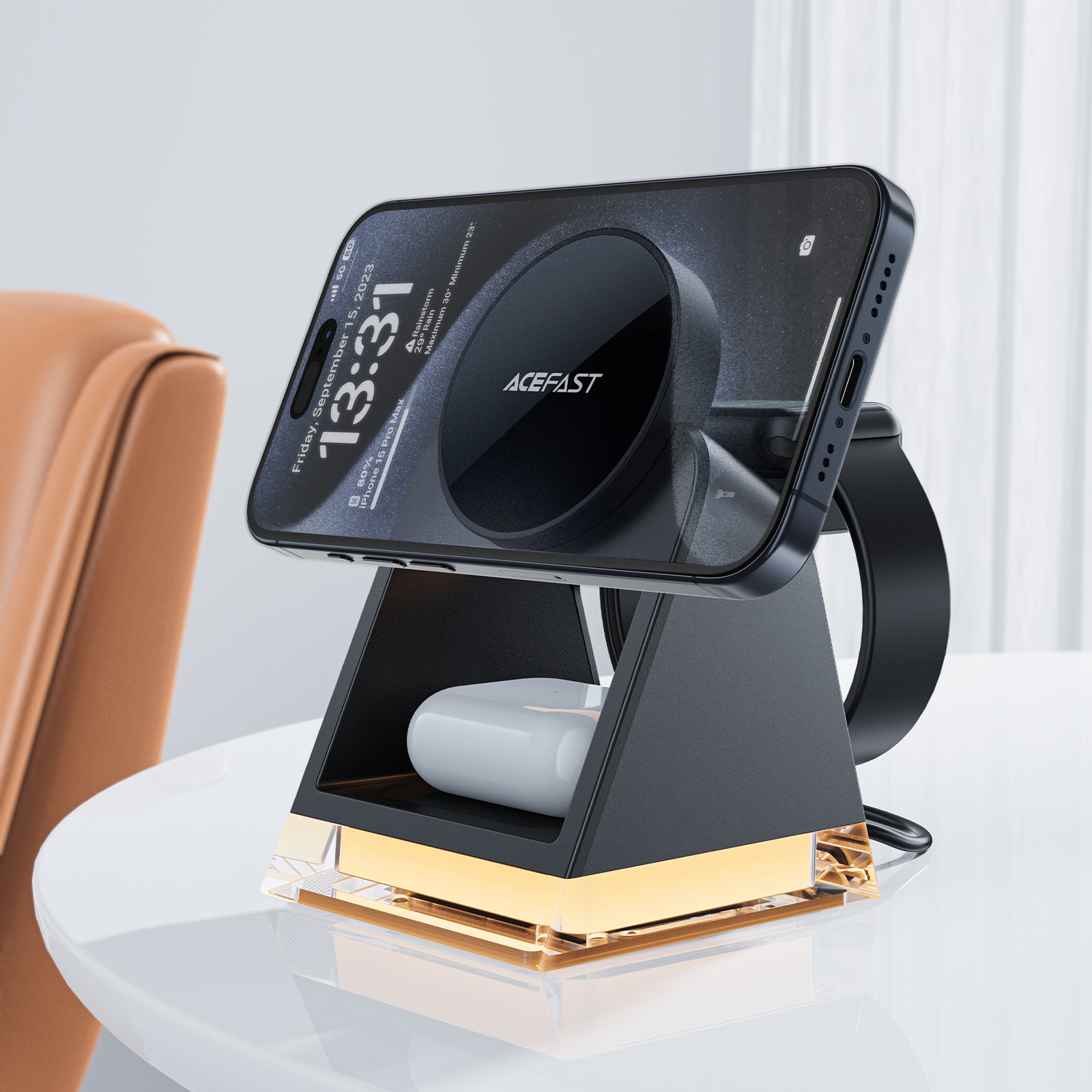 ACEFAST E17 desktop 3-in-1 Wireless Charging Holder