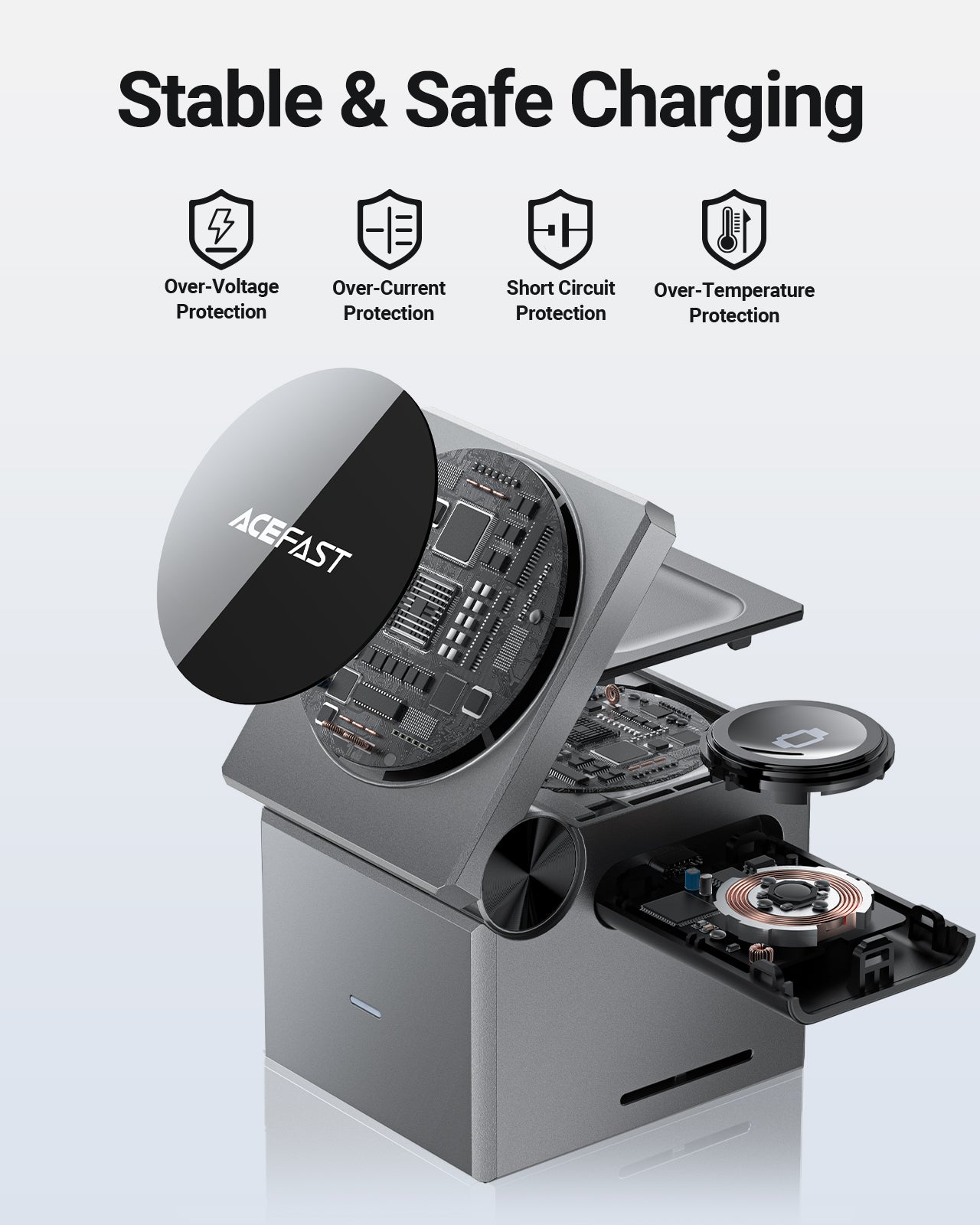 ACEFAST E18 Rubik's Cube 3-in-1 Wireless Charging Holder